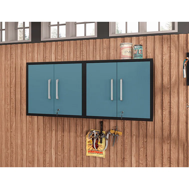 Aseem 2 Piece Single Storage Cabinet ( 25.59'' H x 56.7'' W x 14.96'' D)<!-- --> <!-- -->(Set of 2)