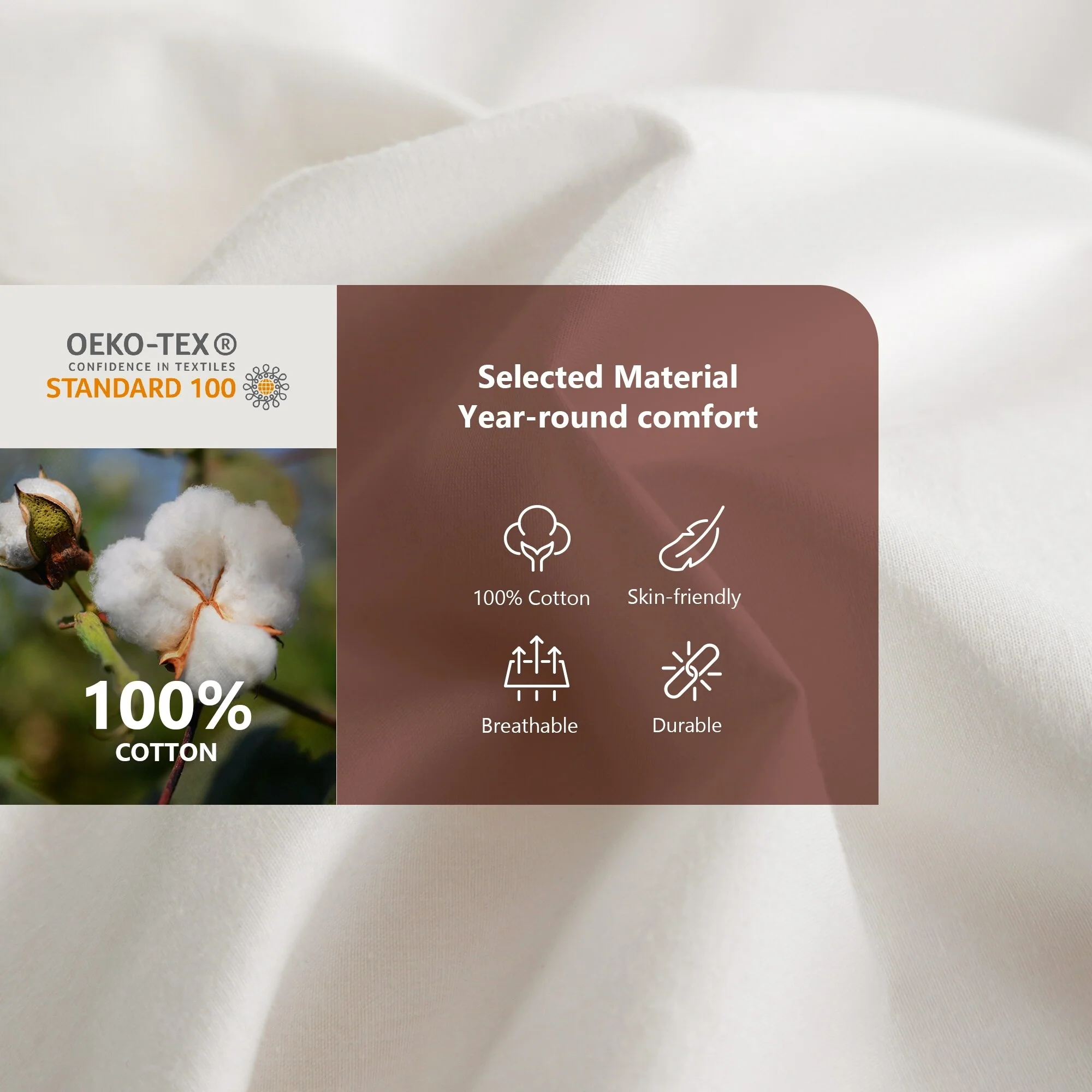 All Season White Feather and Down Comforter Duvet