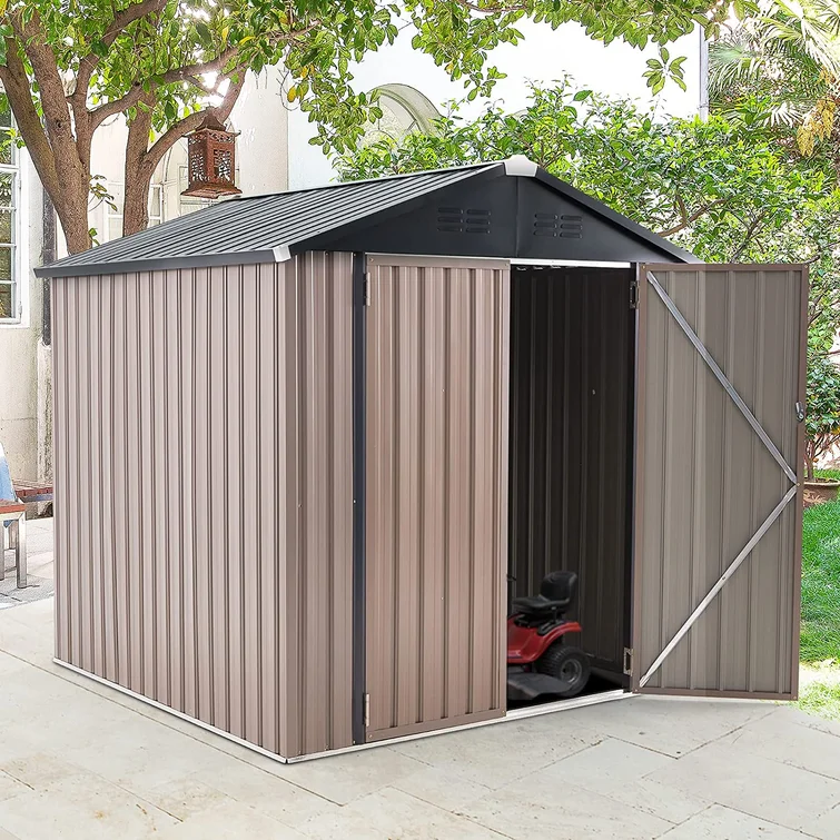 6 ft. W x 6 ft. D Metal Storage Shed