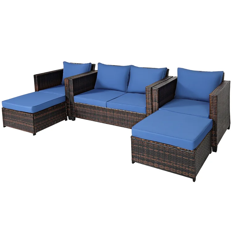6 - Person Outdoor Seating Group with Cushions