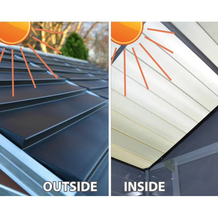 Skylight Polycarbonate Storage Shed