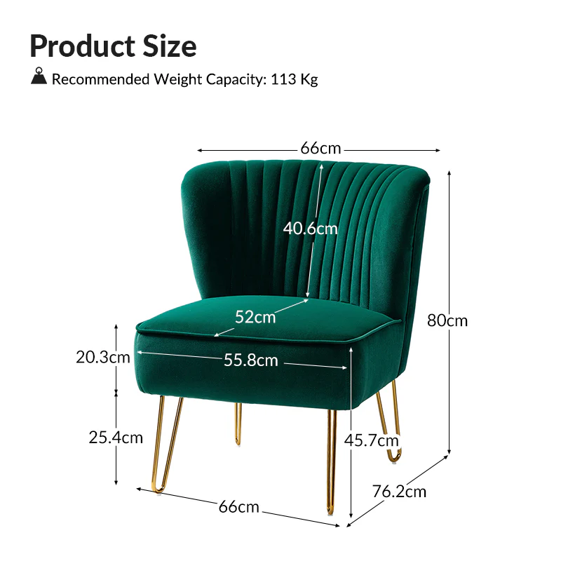 Ainhoa Velvet Tufted Back Side Chair
