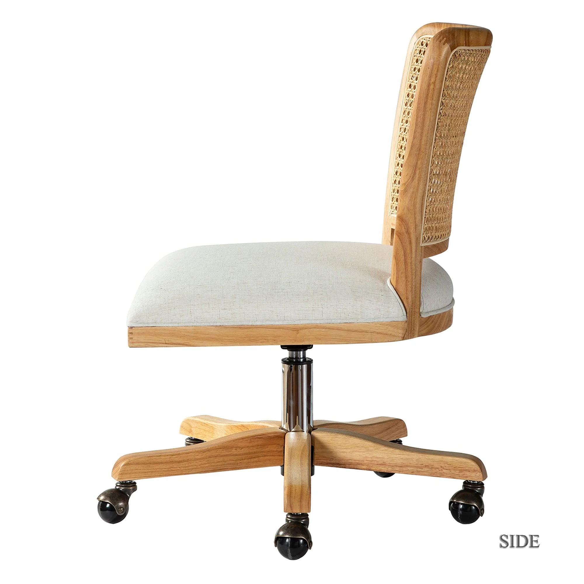Blanca Cane Task Vanity Table Chair