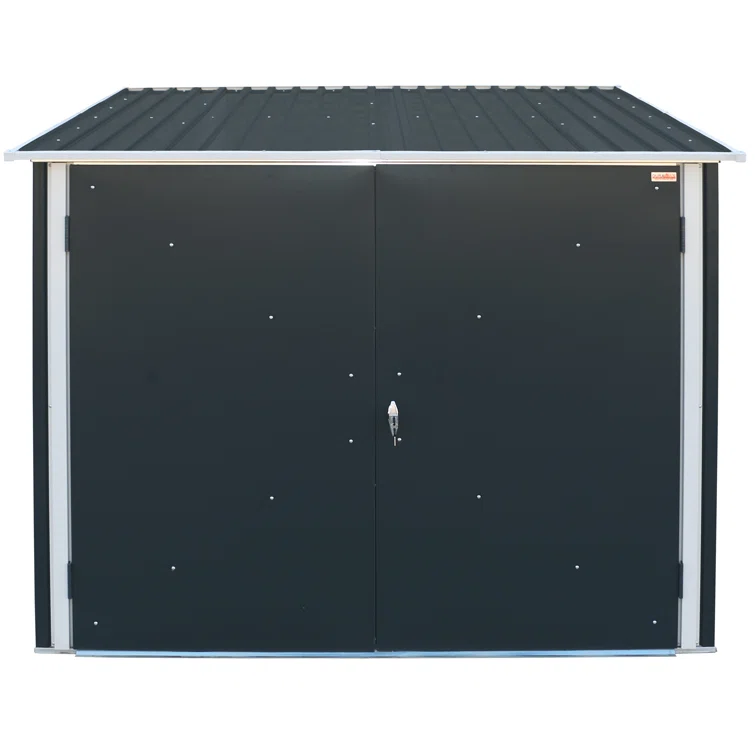 6 ft. 3 in. W x 6 ft. 4 in. D Metal Lean-To Bike Shed