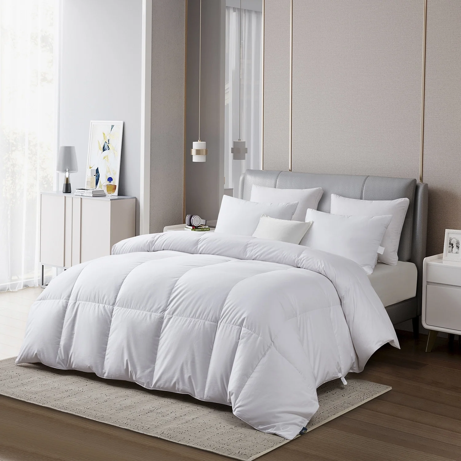 Serta 400 Thread Count European White Goose Down Comforter