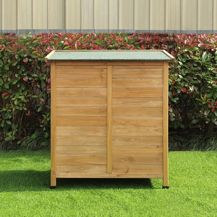 3 ft. W x 2 ft. D Solid Wood Vertical Storage Shed