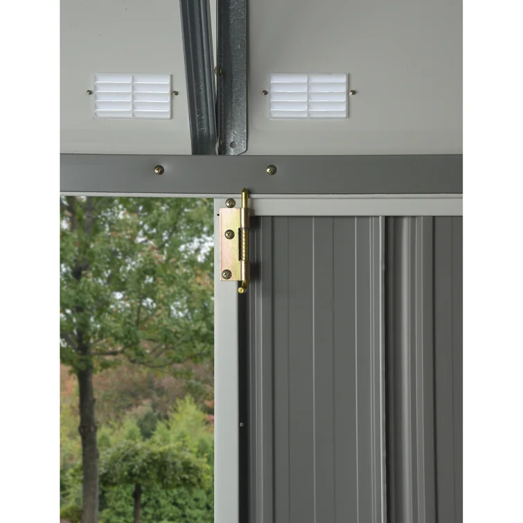 EZEE 10 ft. W x 8 ft. D Metal Storage Shed