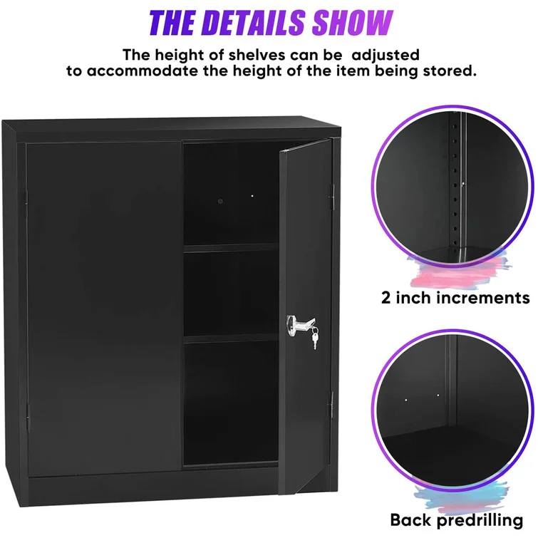 Menoher Steel Single Storage Cabinet ( 42'' H x 36'' W x 18'' D)