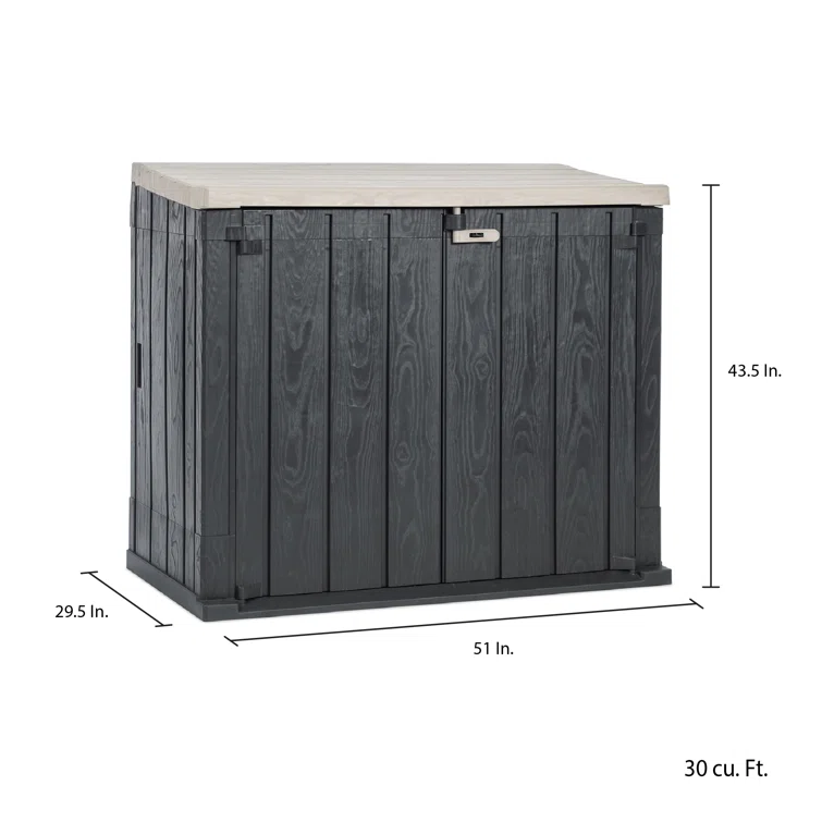 Toomax Stora Way All Weather Outdoor XL Storage Shed Cabinet