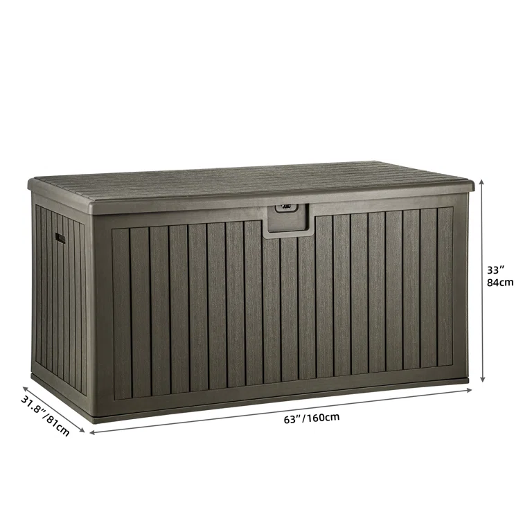 Balconera 230 Gallons Water Resistant Deck Box With Flexible Divide