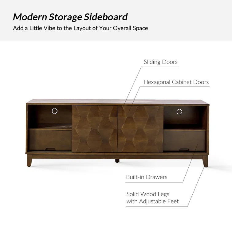 Sara 72'' Media Console for TVs up to 78