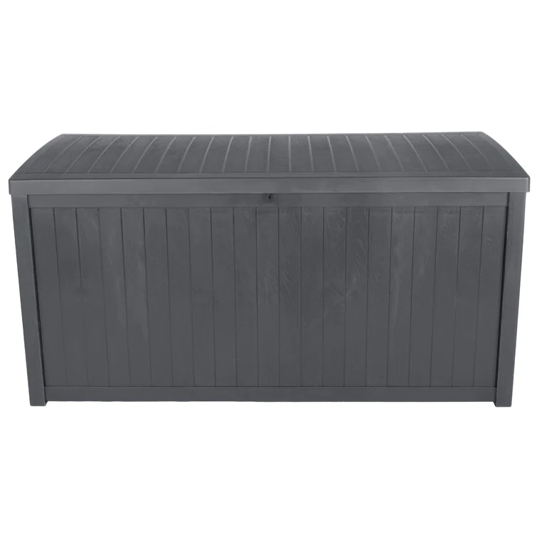 Outdoor Storage Box - 113 Gallon Lockable Deck Box for Pool Accessories, Patio Furniture Cushions, or Package Delivery for Outside by Pure Garden