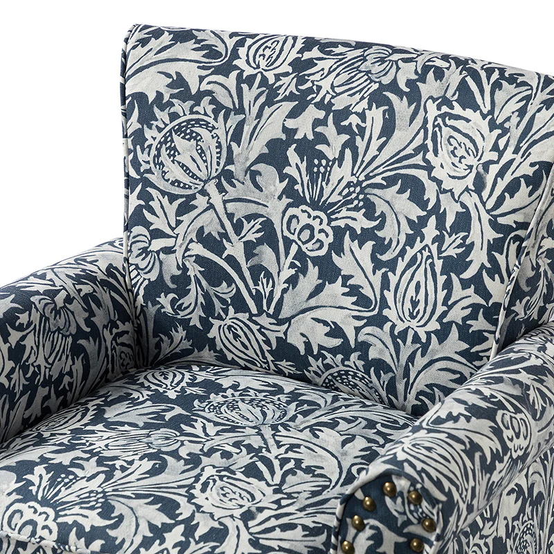 Artemisa Modern Floral Pattern Upholstered Armchair