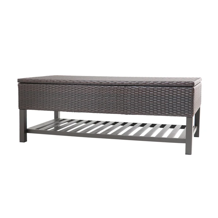 Everlie Metal/Resin Outdoor Bench