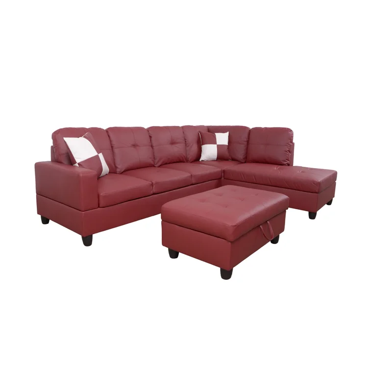 Mohall 3 - Piece Faux Leather Sectional