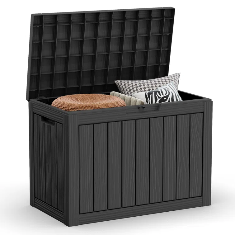 Arts Box Trading 17.13'' W 45 Gallons Water Resistant Resin Deck Box