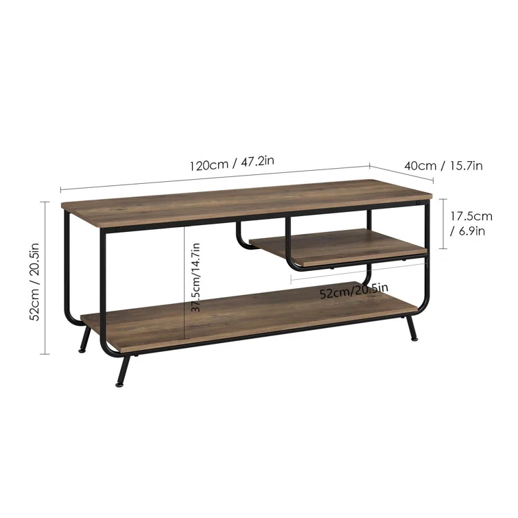 Latwana Iron TV Stand For TVs Up To 55