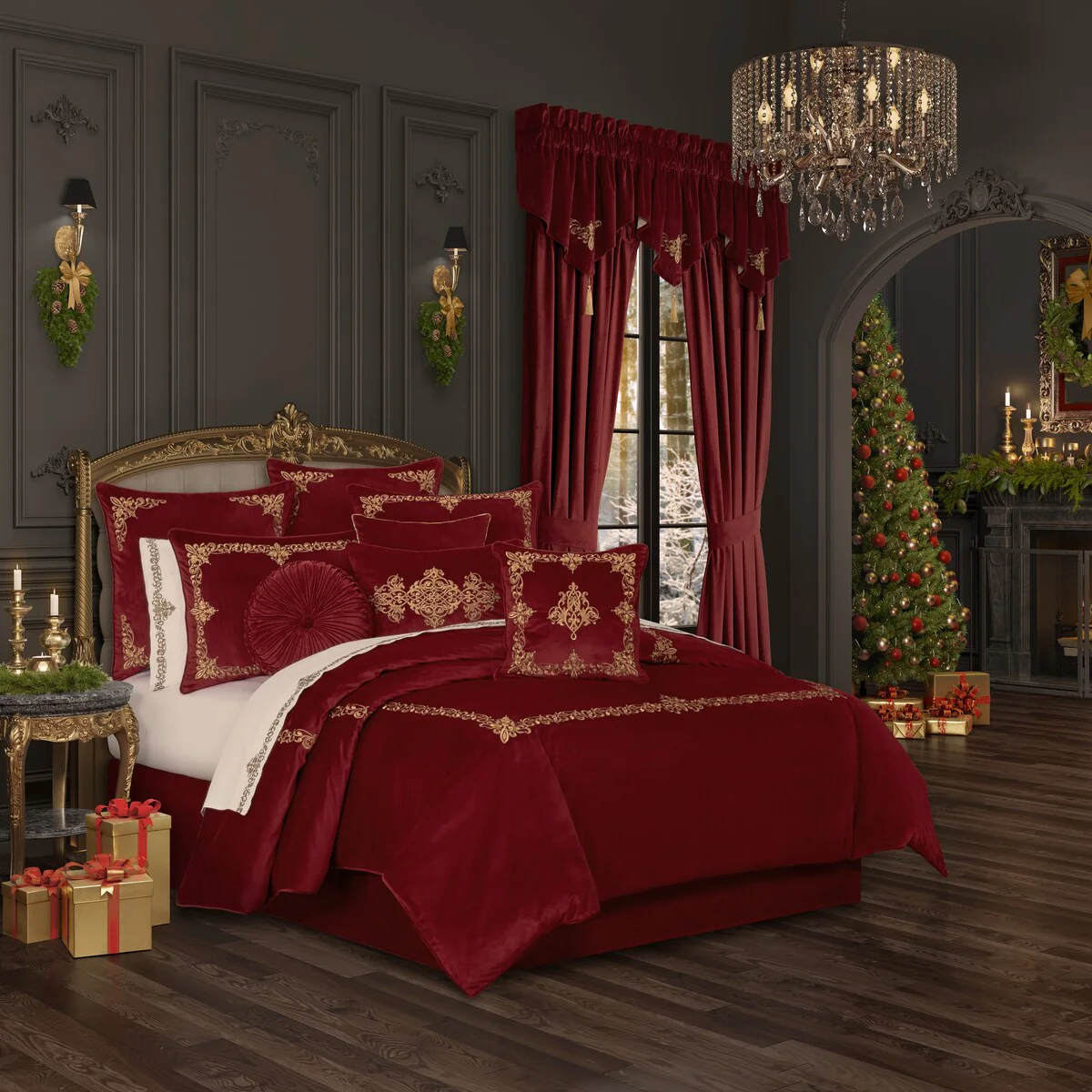 J. Queen New York Noelle Christmas Bedskirt