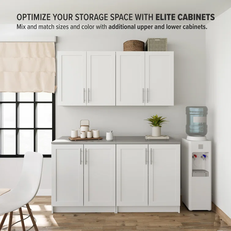 Elite Wall Cabinet with Panel Doors 12.75" D x 32" W x 30" H