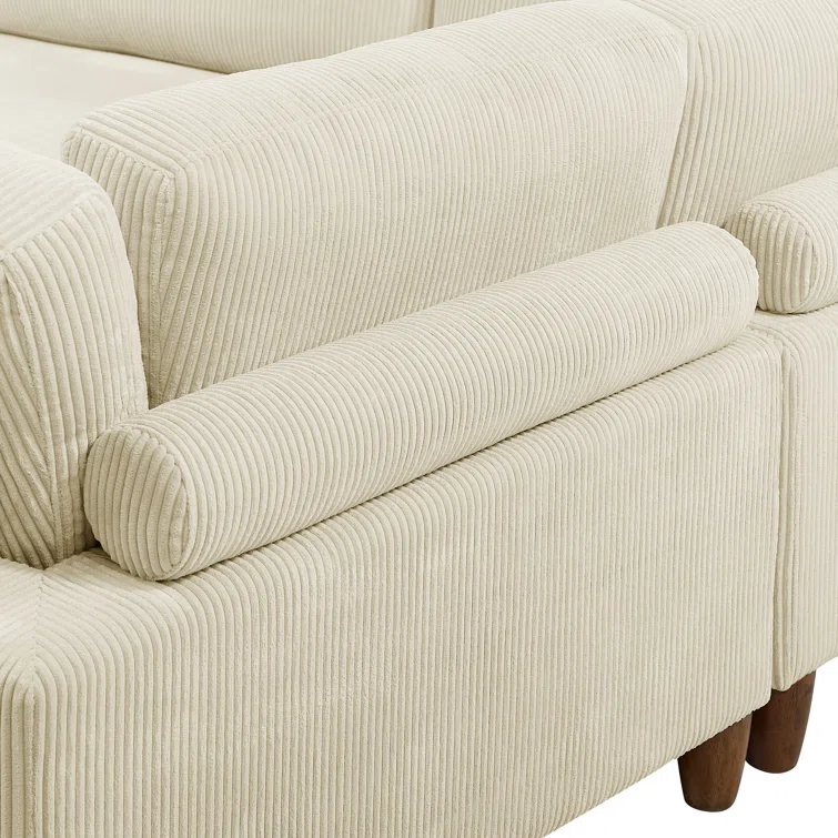 Espinosa 6 - Piece Corduroy Sectional