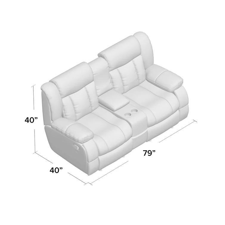 Ecklund 79'' Upholstered Reclining Loveseat