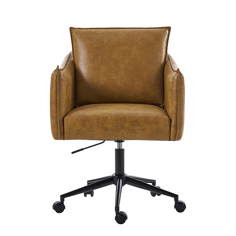 Fabius Mid-Century Modern Height-Adjustable Swivel Office Chair