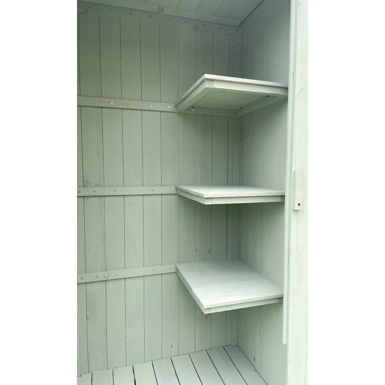 2 ft. 5 in. W x 2 ft D Solid Wood Storage Shed