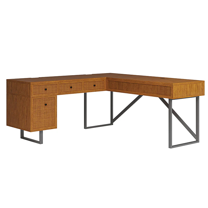 Bertrame L Shape Lift Top Office Desk