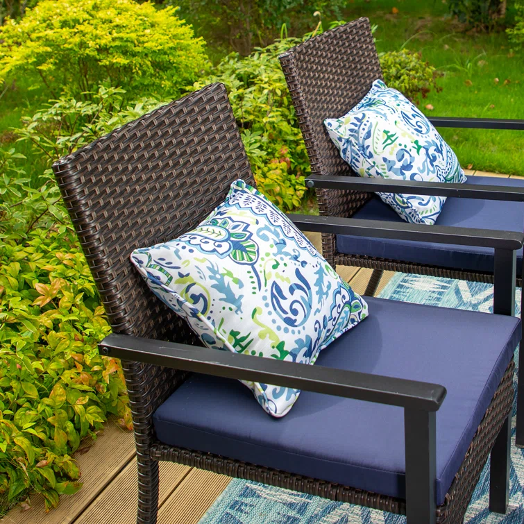 Alyah 6 - Person Rectangular Outdoor Dining Set with Cushions