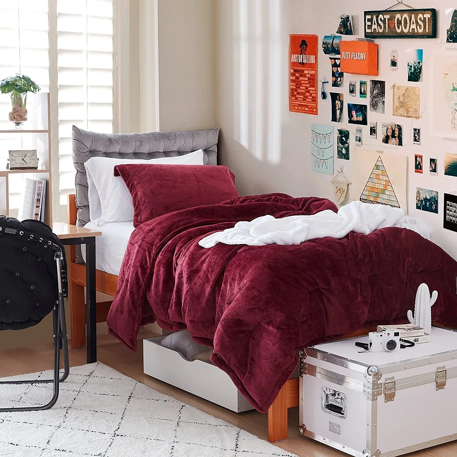 Touchy Feely - Coma Inducer? Oversized Comforter Set - Velvety Cabernet