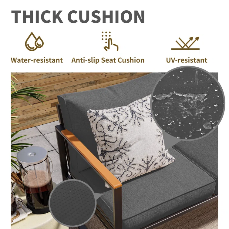 Ellamay Outdoor Seating Group With Cushion