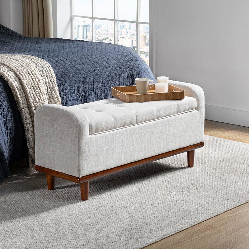 Clover Upholstered Flip Top Storage Bench