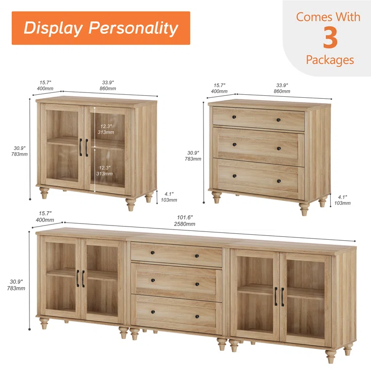Dainis 101.6'' Media Console