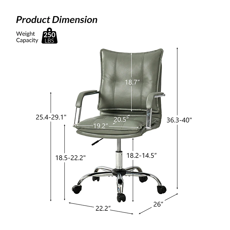 Doug Task Chair with Padded Arms