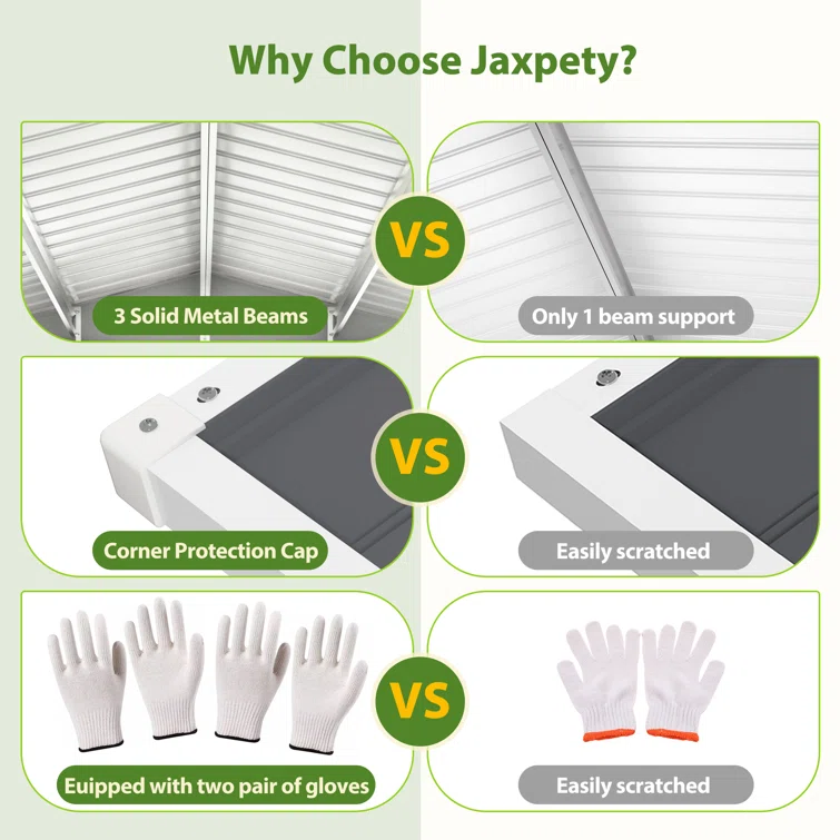 8 ft. W x 6 ft. D Tool Storage Outdoor Storage Shed with  with Lockable Sliding Doors and Vents