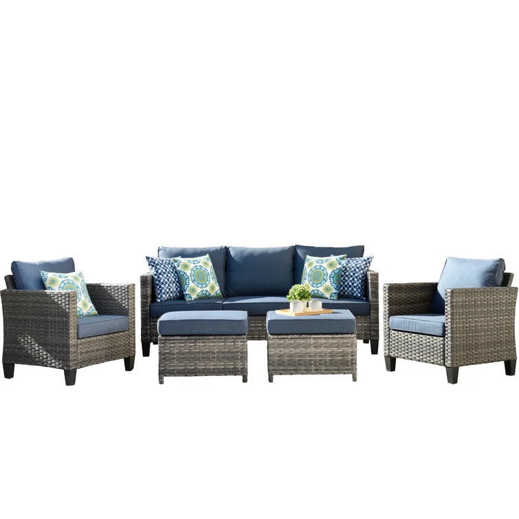 5 - Person Outdoor Seating Group with Cushions
