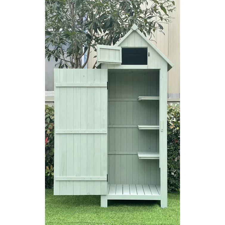 2 ft. 5 in. W x 2 ft D Solid Wood Storage Shed