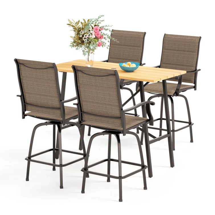 Alyne 4 - Person Rectangular Outdoor Dining Set
