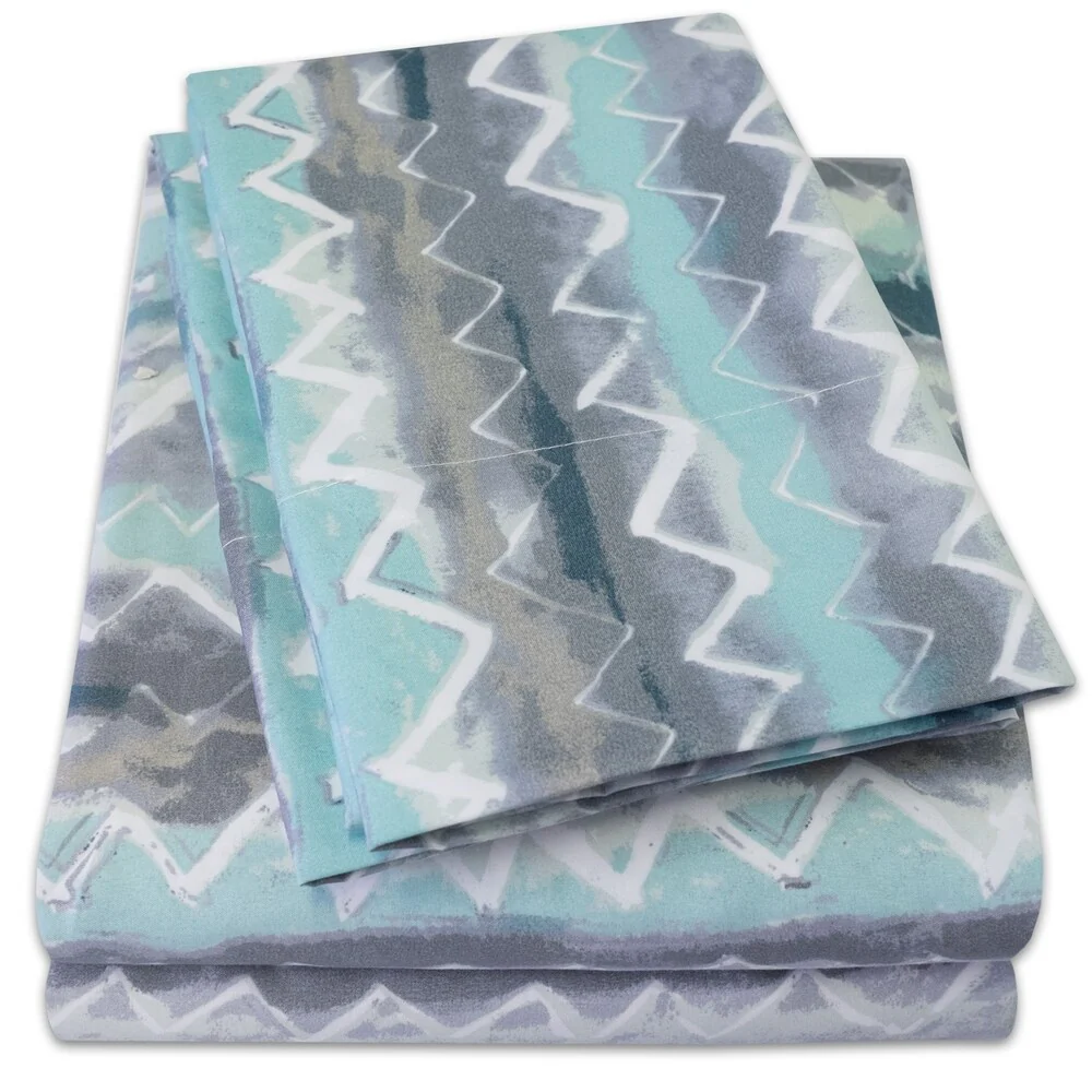 Summerset 4-Piece Patterned Deep Pocket Sheet Set