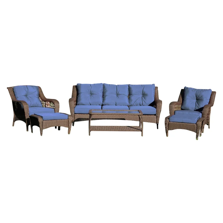 Herrin 5 - Person Outdoor Seating Group with Cushions