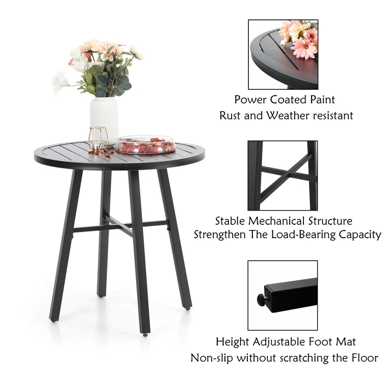 Stines 2 - Person Round Outdoor Dining Set