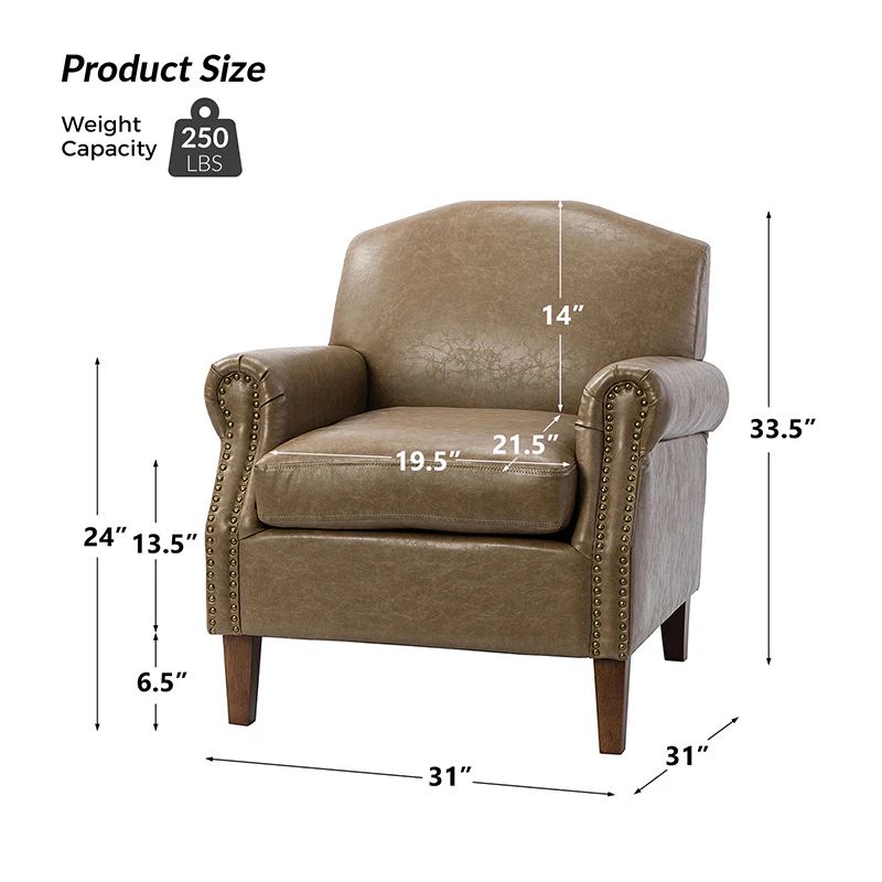 Gianfranco Vegan Leather Armchair