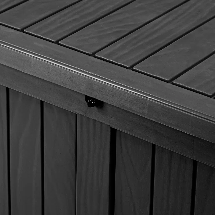 Edrosie Inc 121 Gallons Water Resistant Resin Lockable Deck Box