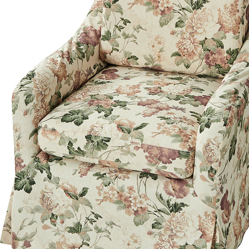 Bertram Claas 360 Degree Swivel Chair With Slipcover