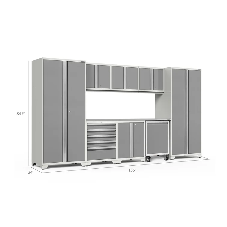 Pro Series 9 Piece Garage Storage Cabinet Set