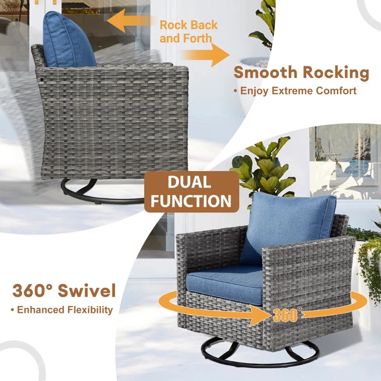 Hop 5 - Person Outdoor Seating Group with Cushions
