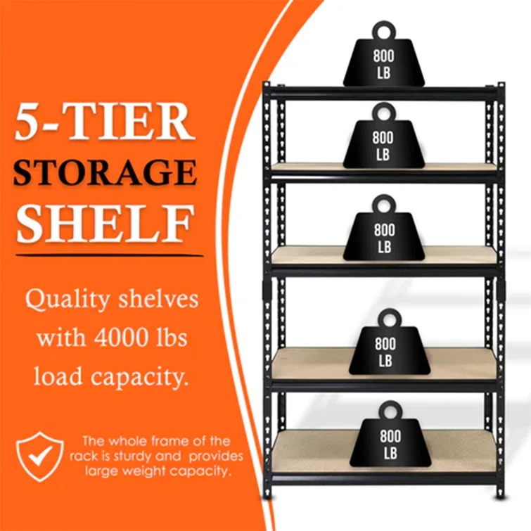 Steel Height -Adjustable Shelving Unit