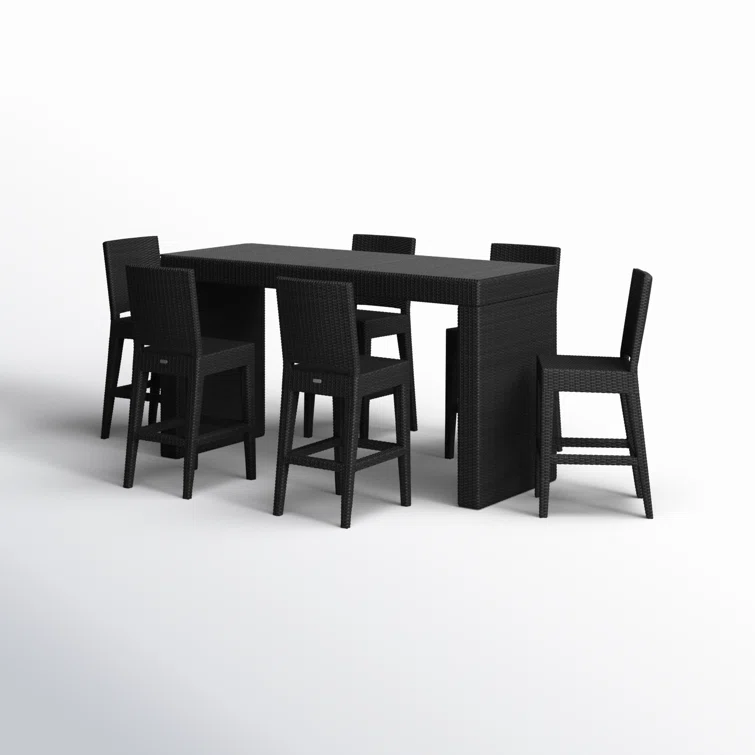 Oba 6 - Person Rectangular Outdoor Dining Set