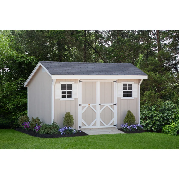 8' W x 8' D Classic Saltbox Storage Shed