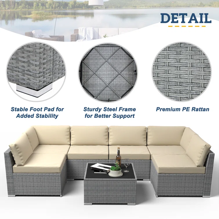 Outdoor Seating Group with Cushions